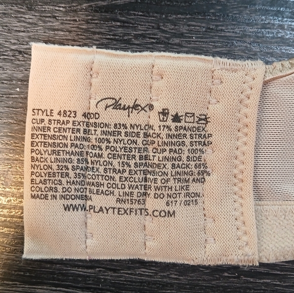 Playtex Love My Curves Original Balconette Underwire Full Coverage Bra 40DD - Picture 13 of 13